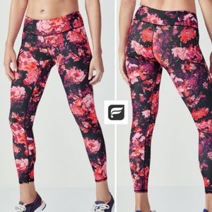 Fabletics power hold floral leggings size XL